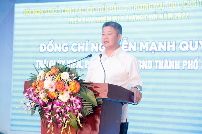 Phó Chủ tịch UBND TP. Hà Nội Nguyễn Mạnh Quyền phát biểu tại Hội nghị